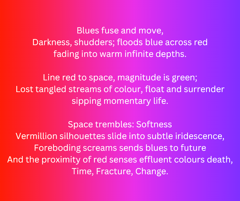 Poem, Red to Space by Terry Walter Scales