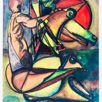 Circa 1959 Two Horsemen. St. Nicholas Grammar School. Copyright Terry W. Scales