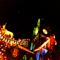 TTPA touring theatre company and Father Christmas Manchester