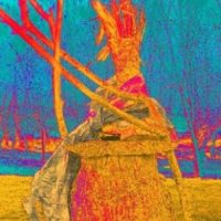 Memorial to Gaia tryptic 3 - 2017 No.8 Arts Centre, Pershore